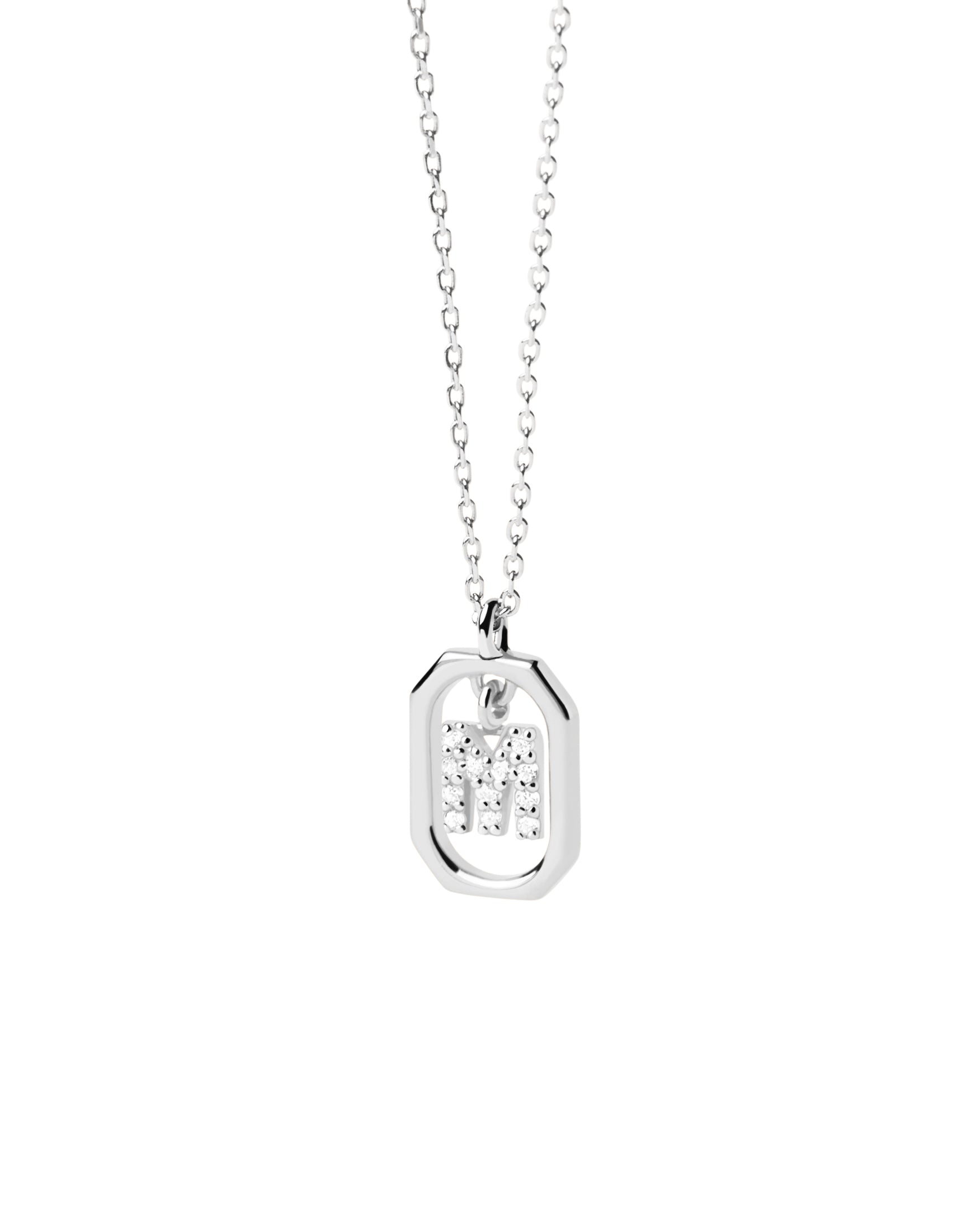 Collana in argento sterling con iniziale S minuscola - Italia Collana in argento sterling con iniziale S minuscola - Italia