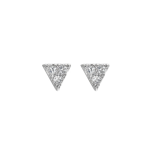 00017998  Hot Diamond Triangle Stellar  Earrings  DE746