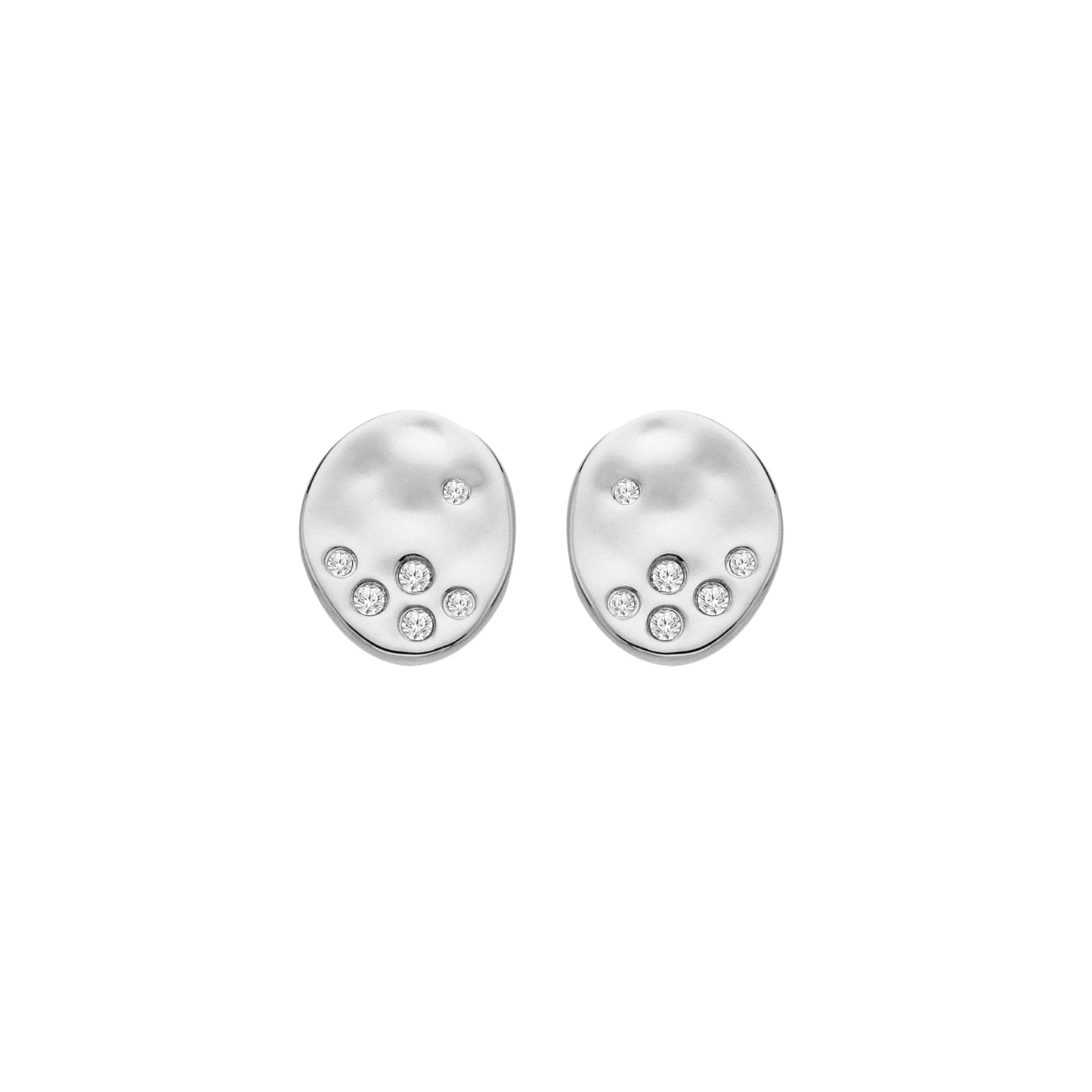 Hot Diamonds 'Illuminate 'Sterling Silver Stud earrings with White Topaz.  DE825