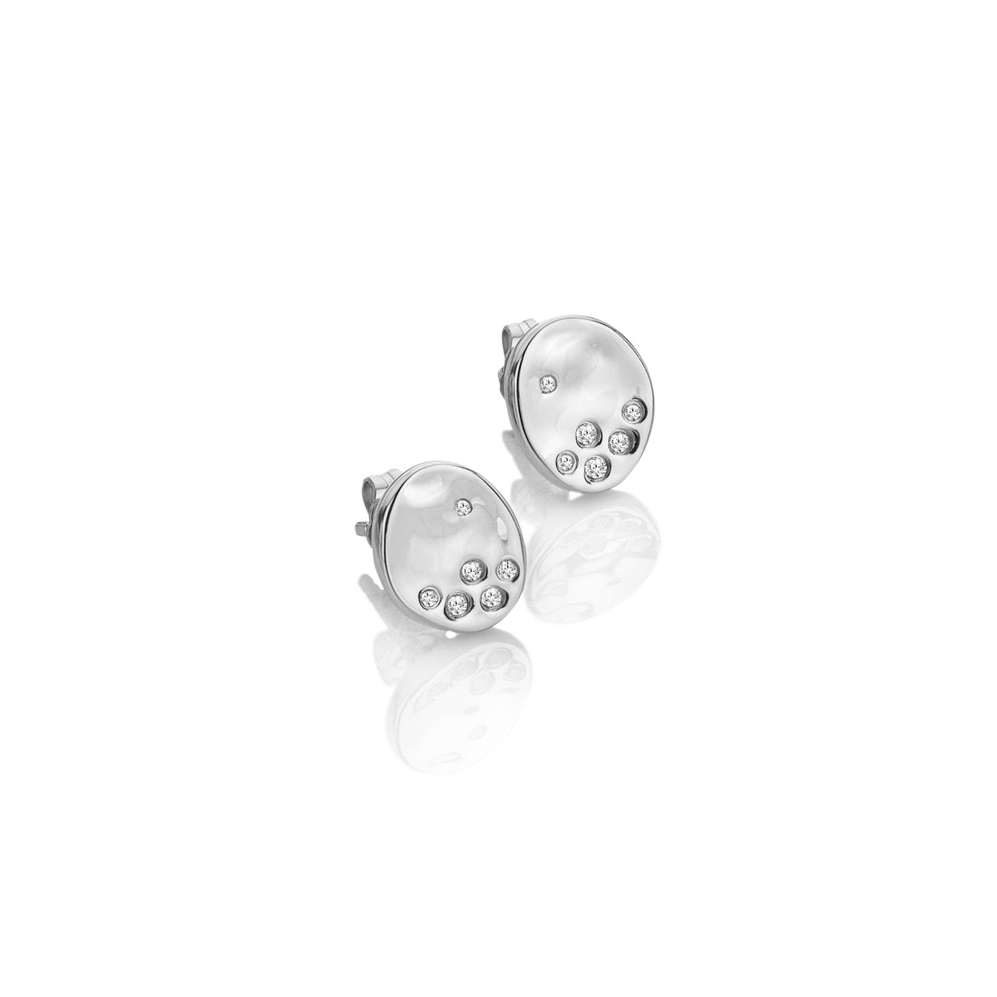 Hot Diamonds 'Illuminate 'Sterling Silver Stud earrings with White Topaz.  DE825