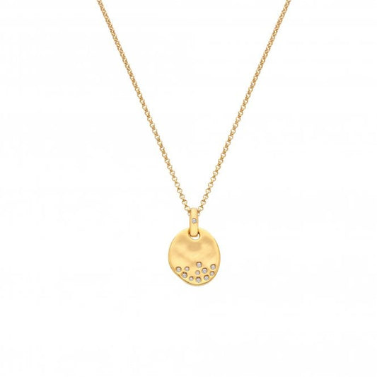 Hot Diamonds HD X Golden Edit 'Illuminate' Sterling Silver Gold Plated Pendant - DP1020