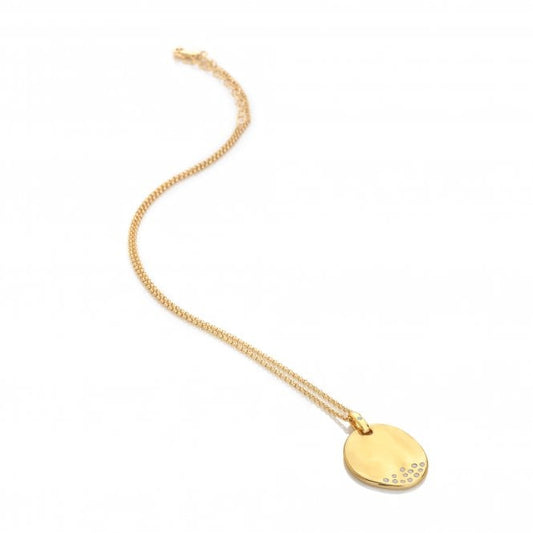 Hot Diamonds HD X Golden Edit 'Illuminate' Sterling Silver Gold Plated Pendant, Large- DP1021