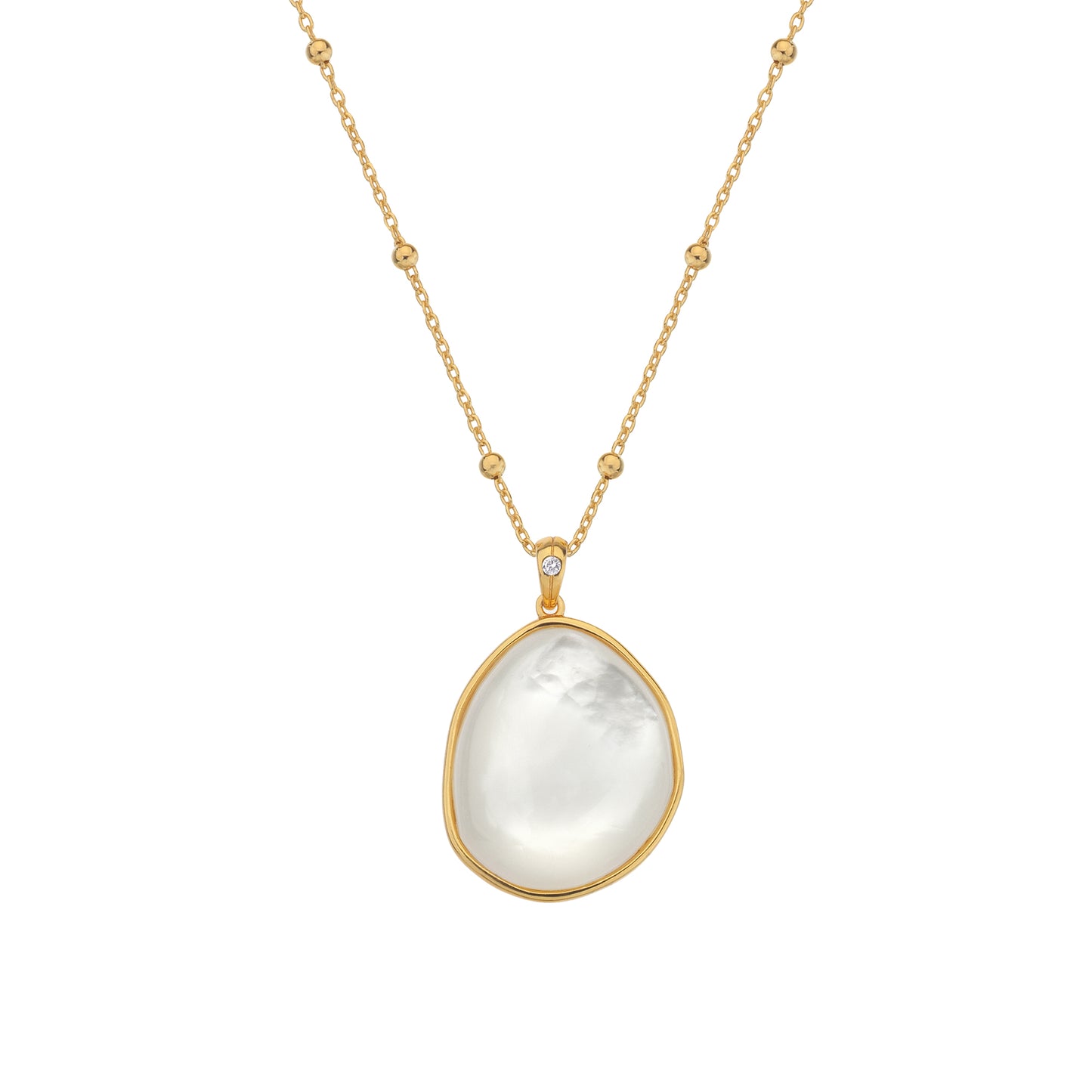 Hot Diamonds Calm Mother Of Pearl Necklace -  DP842.