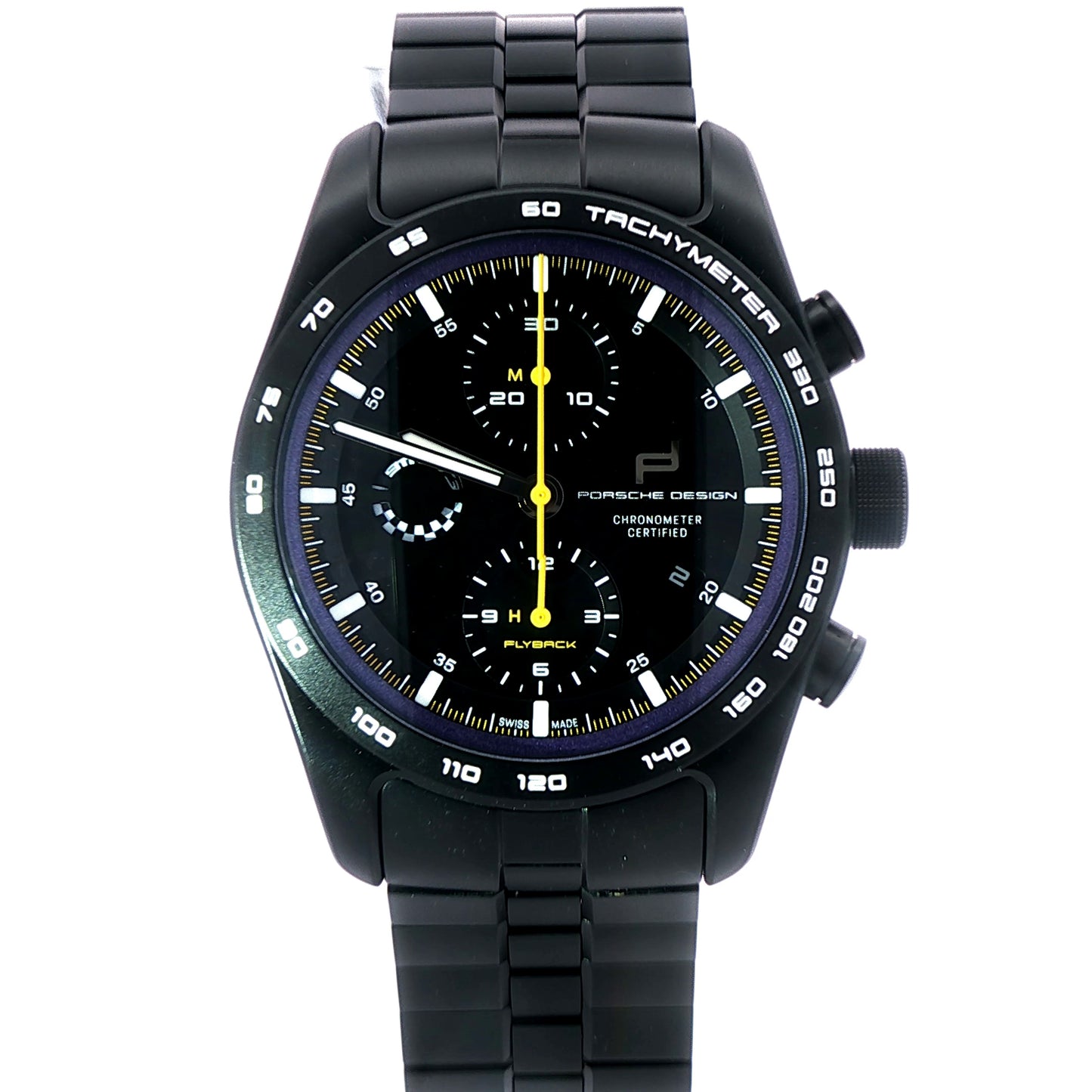 Pre-Owned: One Titanium 'Porsche Design' Chronograph 911 GT3 Bracelet Watch.