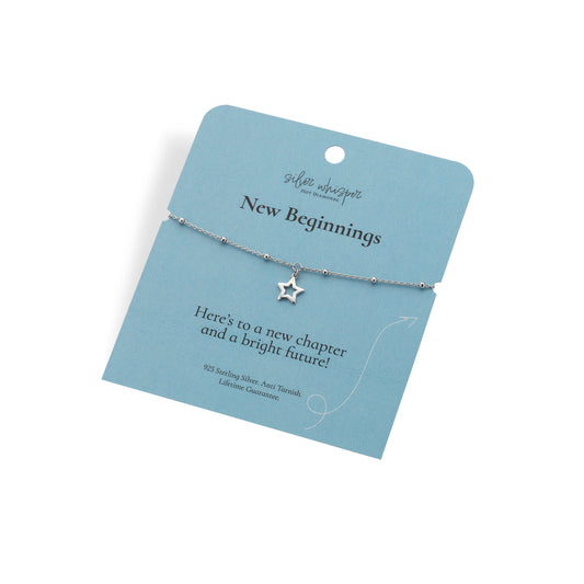 Silver Whisper New Beginnings Bracelet.