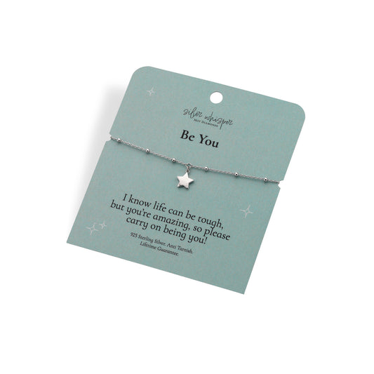 Silver Whisper Be You Bracelet.