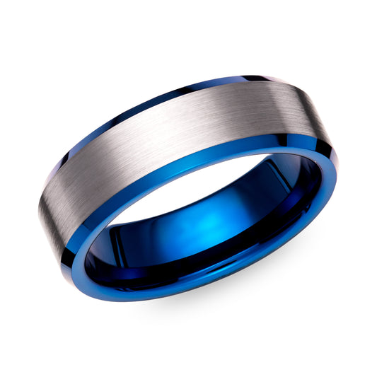 Durable tungsten carbide ring. Henry D Johnstone Jewellers. Alderley Edge, Poynton, Cheshire.