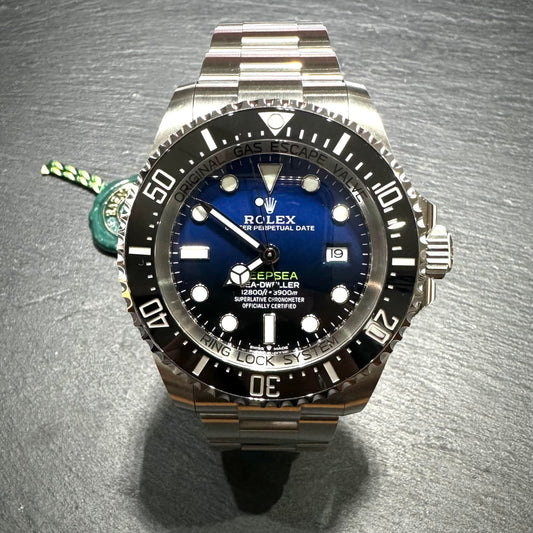 Pre-owned: Unworn stainless steel Rolex 44.0mm 126660 'Sea Dweller Deep Sea James Cameron' bracelet watch.