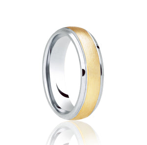 Platinum & 18ct Yellow Gold 6.0mm Wedding Ring