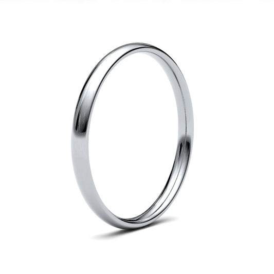 Classic Ladies Court Profile Wedding Ring - Elegant Simplicity