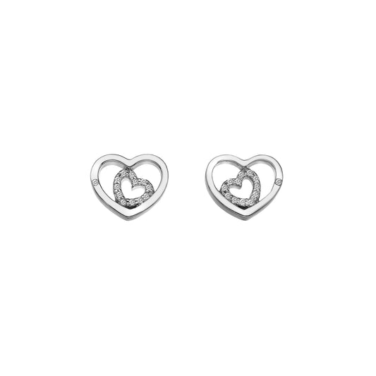 00017085 - Hot Diamonds Enchanting Encased Stud Earrings DE548.