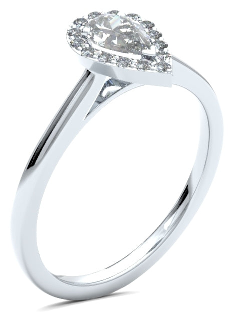 DHP01 Pear Engagement Ring