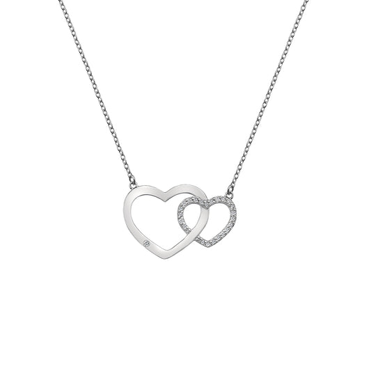 00017139 - Hot Diamond Striking Heart Necklace DN128.