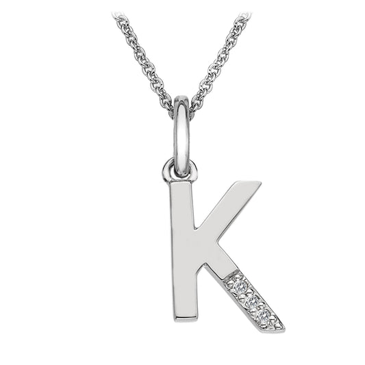 00017082 - Hot Diamonds Love Letter K Micro Pendant DP411.