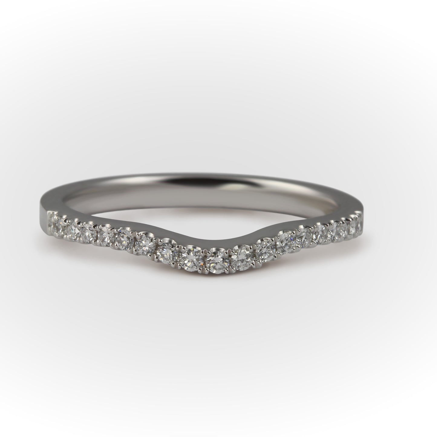 Platinum Brilliant Diamond Shaped Ring