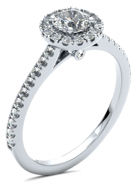RHW03 Round Engagement Ring – Henry D Johnstone