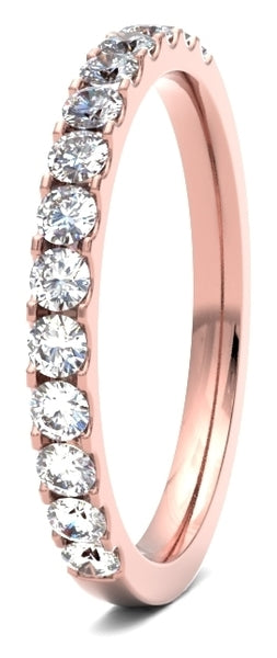 Elegant Round Brilliant Cut Wedding Band: personalised Perfection at Your Fingertips.