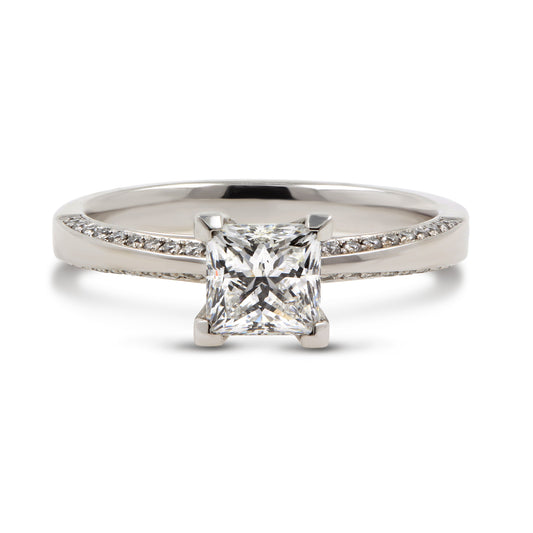 Princess & Brilliant Cut Diamond Ring.